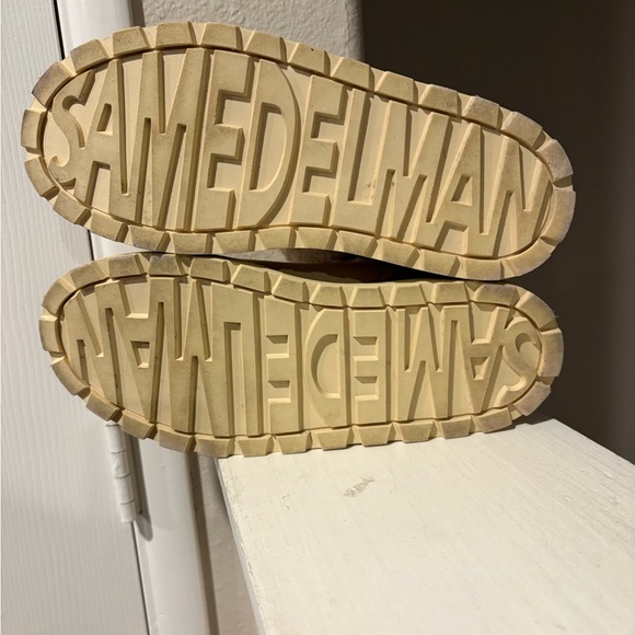 Sam Edelman Orelia Pull On Lace Up Cold Weather Ankle Boots Natural Womens 6.5 M - Picture 6 of 9